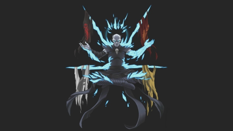 Starkey, dead, The Lannisters, Game of Thrones, art, Baratheons, 1080P, Targaryens, flags, king of the night