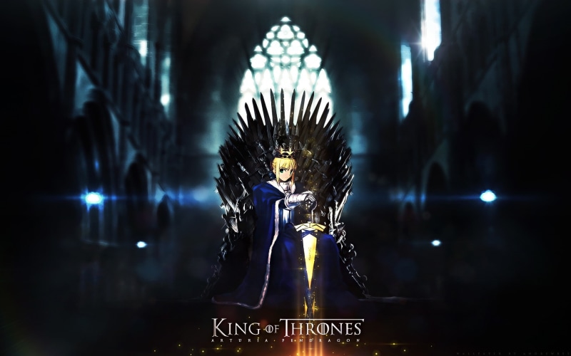 anime, thrones, fate, blondes, 1080P, game, series, fatestay, night, girls, king