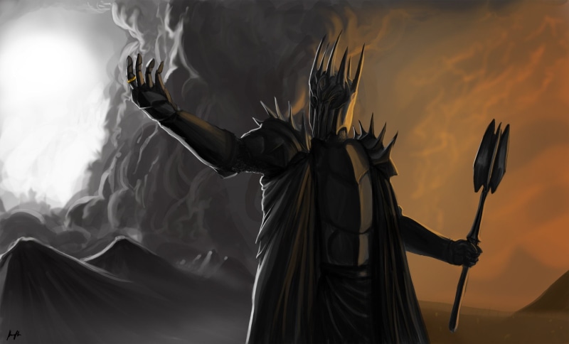 1080P, of, Dark, lord, the, arts, Sauron, rings