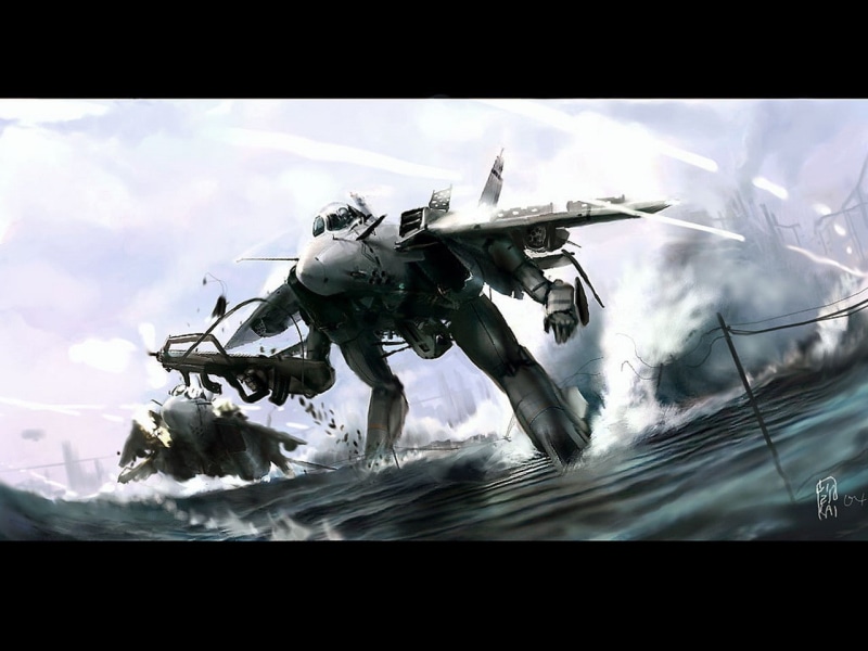 robot, Robotech, Macross, 720P, anime