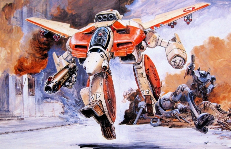 anime, 720P, activity, nature, Macross, mode of transportation, road, day, transportation, car, equipment, land vehicle, no people, security, metal, technology