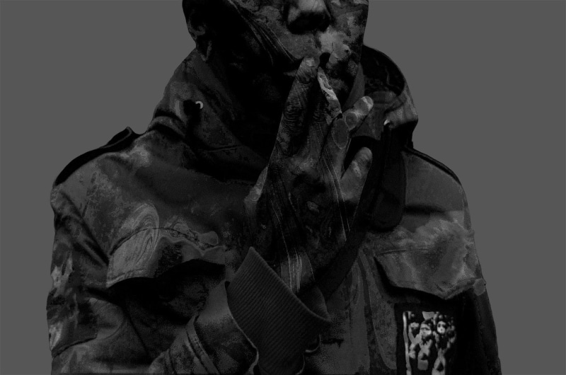 human representation, low angle view, representation, craft, The Misfits, born to die, white background, black, people, 720P, waist up, front view, sculpture