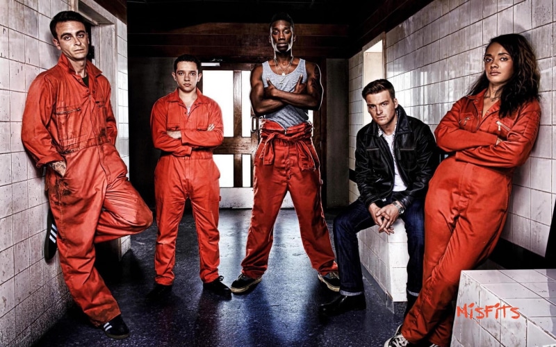 smiling, series, young adult, still, misfits, males, tv, portrait, lifestyles, looking at camera, indoors, emotion, adult, standing, hd, 1080P