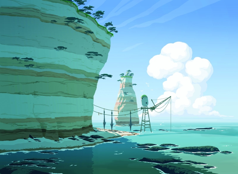 coast, sun rays, Oban Star Racers, sea, 2K, clouds