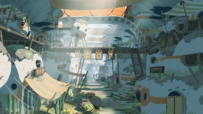 1080P, Oban Star Racers, sun rays, Fantasy Architecture