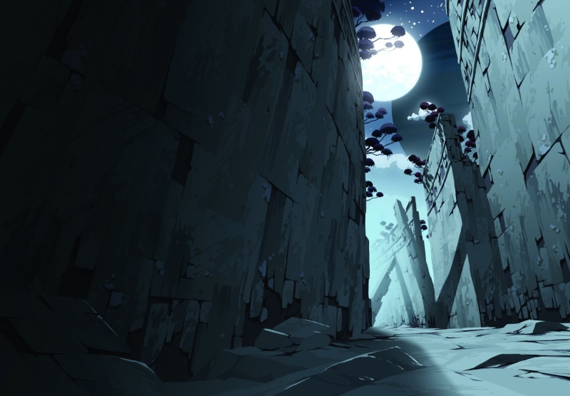 stars, Moon, 1080P, moonlight, Oban Star Racers