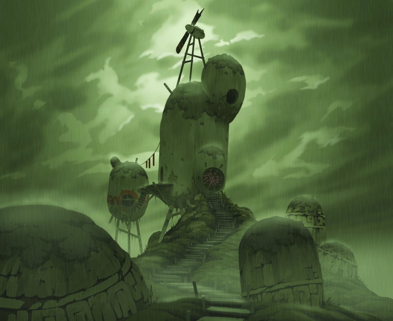 overcast, Oban Star Racers, rain, 1080P