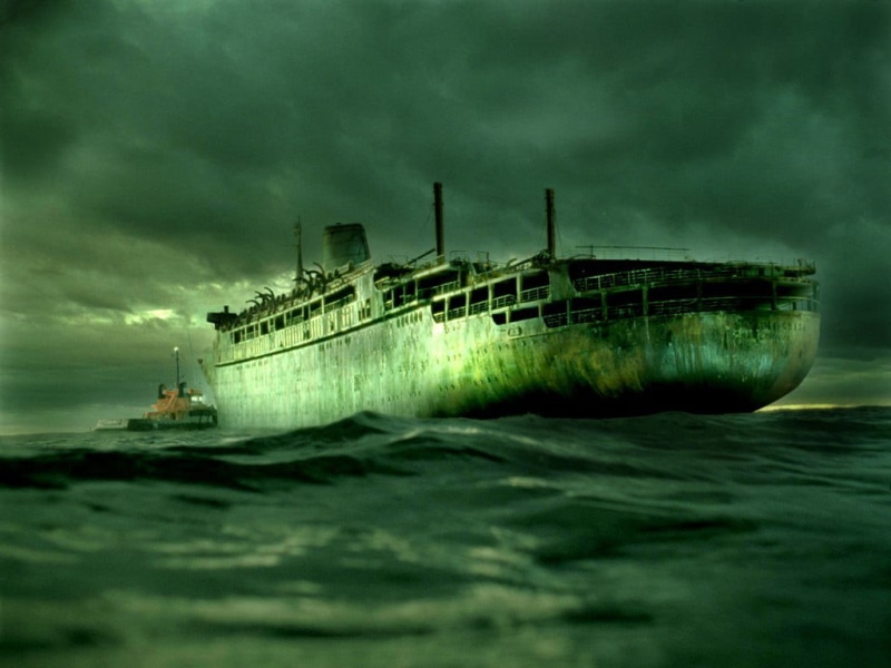 body, sailing, sailboat, gray, ominous, storm, artwork, day, mode of transportation, 480P, hopelessness, outdoors, no people, sea, cloud - sky, ghost ship
