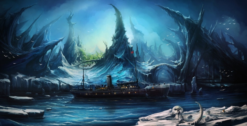 1080P, ship, sannikov land, ghost island, The Sannikov Land, Arctic Ocean