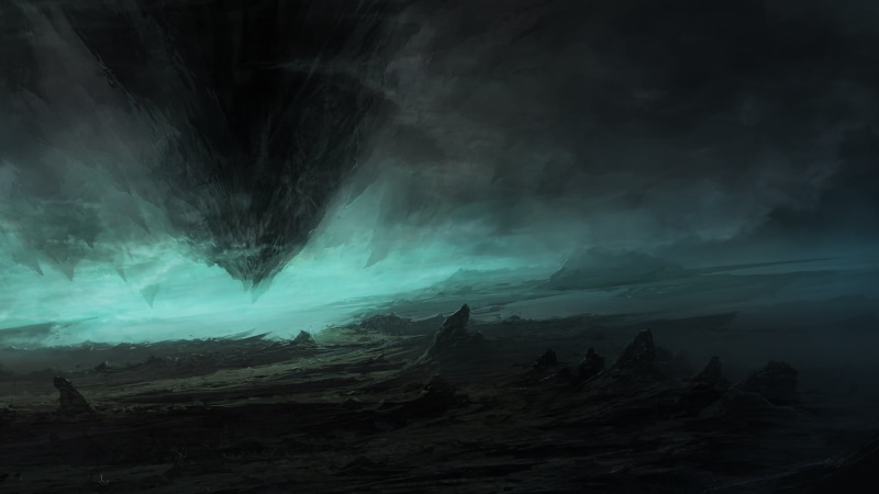 fog, Ghost ship, moonlight, ChrisCold, Geological phenomenon, 1080P, Atmospheric phenomenon, Wind wave, the ocean