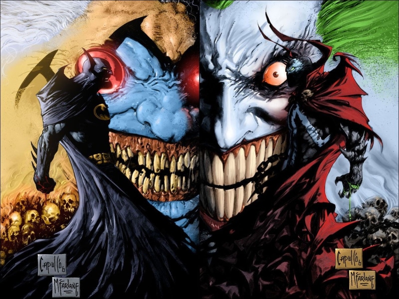 480P, Batman, Joker, Batman-Spawn: War Devil, Spawn
