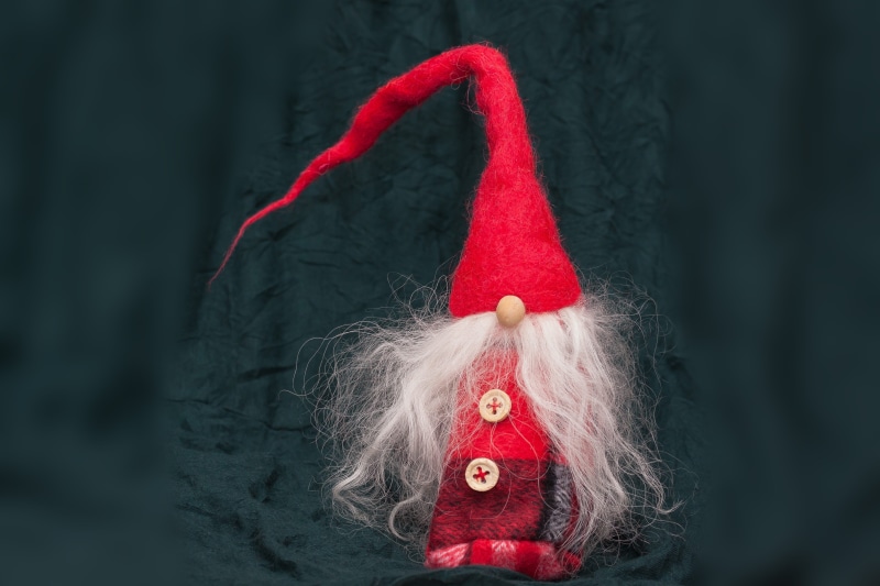creativity, gnome, buttons, sewn, christmas, day, craft, warm clothing, dwarf, greeting card, focus on foreground, christmas card, close-up, feast of love