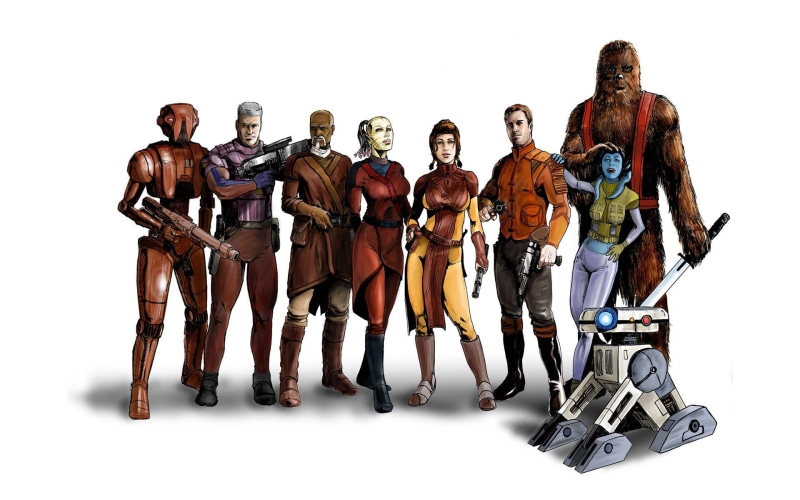 action, fighting, rpg, republic, old, droid, video, jedi, sci-fi, wookiee, bastila, mmo, games, shan, star, party, online, knights, mission, futuristic