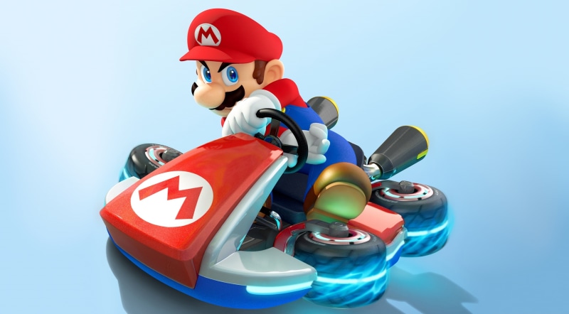 headwear, Games, colored background, Mario Kart 8, helmet, 2K, studio shot, kart, no people, representation, 2014, sports helmet, sky, nature, Mario, Game