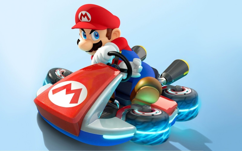  studio shot, indoors, close-up, day, kart, representation, human representation, blue, games, figurine, blue background, multi colored, plastic