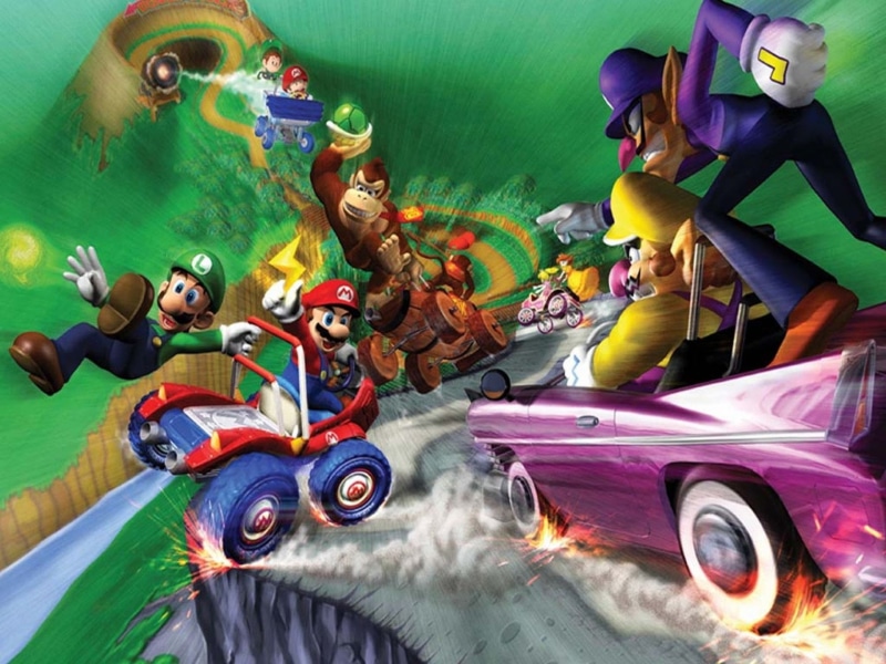 1080P, Mario Kart: Double Dash‼, Nintendo, Mario