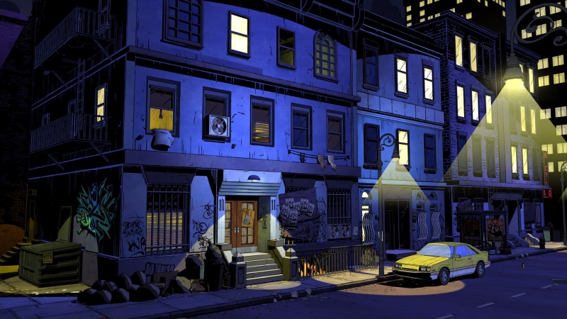 grafiti, street, car, The Wolf Among Us, light, 1080P
