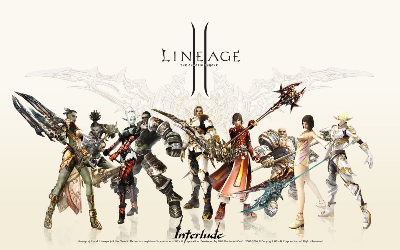 elves, video games, males, studio shot, digital composite, text, nature, costume, people, representation, Lineage II, art and craft, indoors, celebration