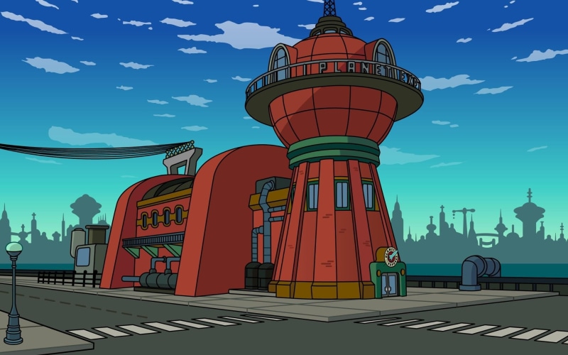 cartoons, futurama, express, planet, 1080P