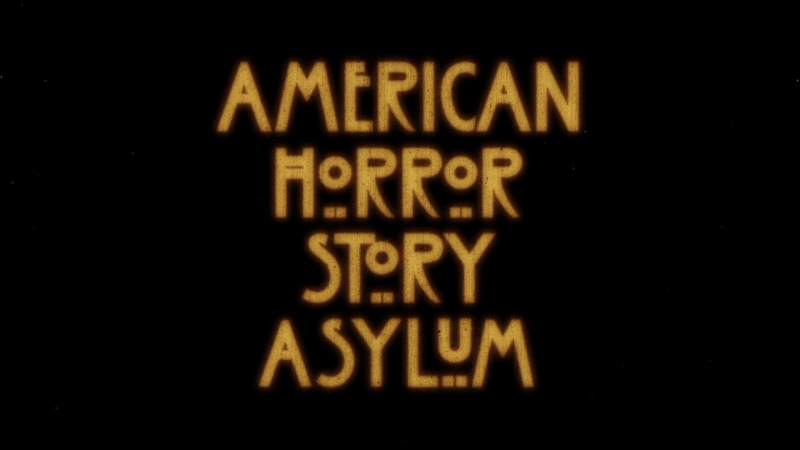 1080P, western script, illuminated, sign, no people, studio shot, capital letter, black background, indoors, American Horror Story, black color, horror