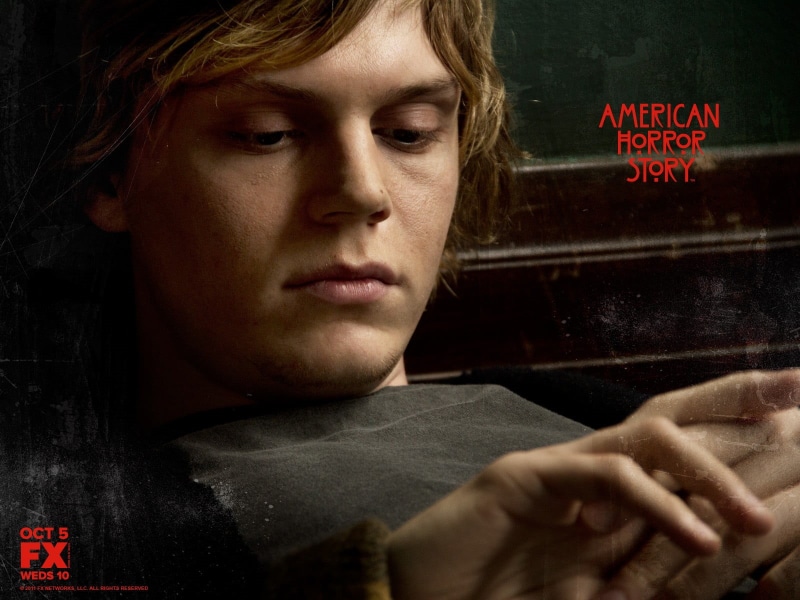 text, males, headshot, American Horror Story, emotion, TV, close-up, communication, dirty, sign, young men, people, adult, looking, men, narcotic, portrait