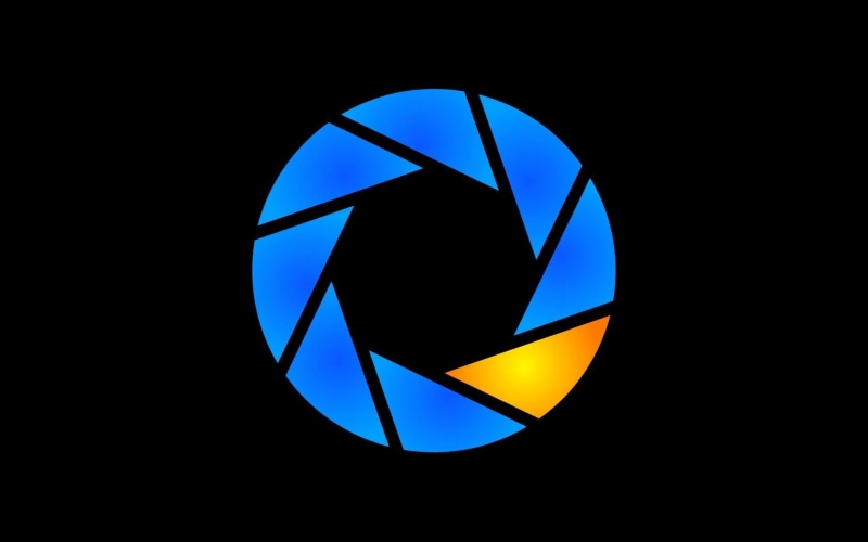 copy space, yellow, blue, nature, dark, glowing, pattern, circle, design, sky, logo, Aperture Laboratories, illuminated, shape, no people, indoors, multi colored