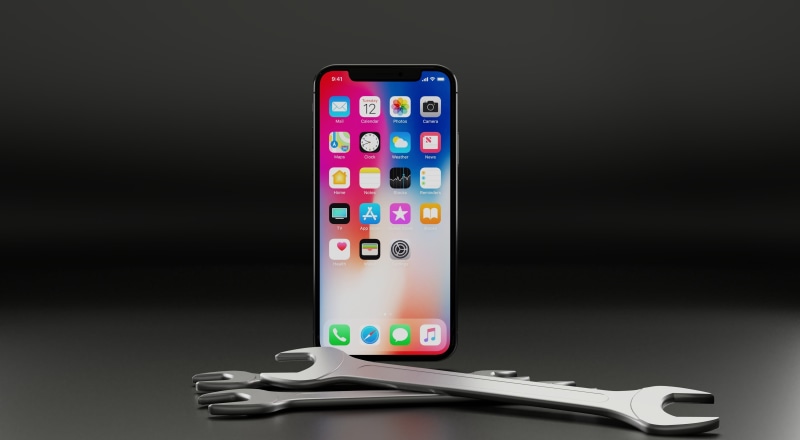 render, rendering, model, display, iphone x, smartphone, technology, ios, tools, black background, repair, communication, electronic, new, computer network