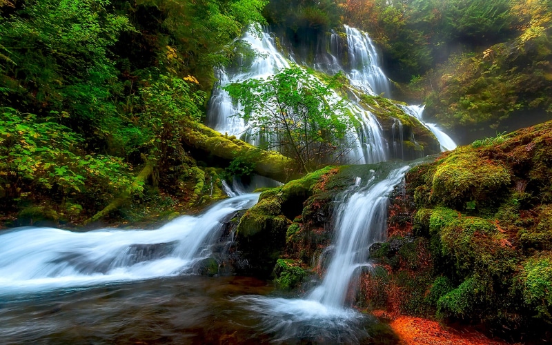 laptop, tablet, falls, columbia, river, natural, skamejnija, creek, usa, district, 2K, washington, panther, beauty, hd