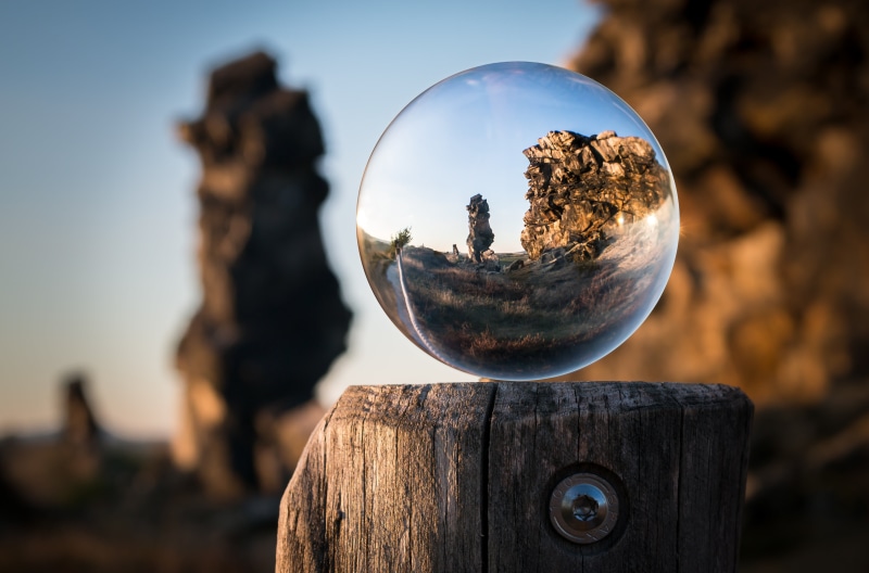 sunlight, metal, close-up, adult, fortune telling, wood - material, eye, germany, 5K, s, outdoors, photography, glass ball, königstein, people, reflection