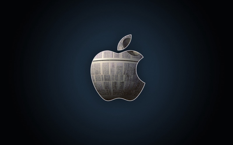 hi-tech, apple, logo, metal, mac, 1080P