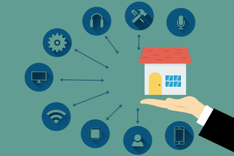 technology, automation, business, various, lights, time, smart, illustration, symbol, collection, fan, computer network, clock, setup, functional, connection