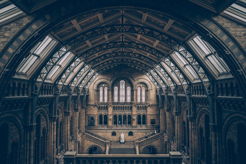 4K, architectural design, architecture, place of worship, day, history, london, religion, arched, structure, museum, skylight, columns, belief, indoors