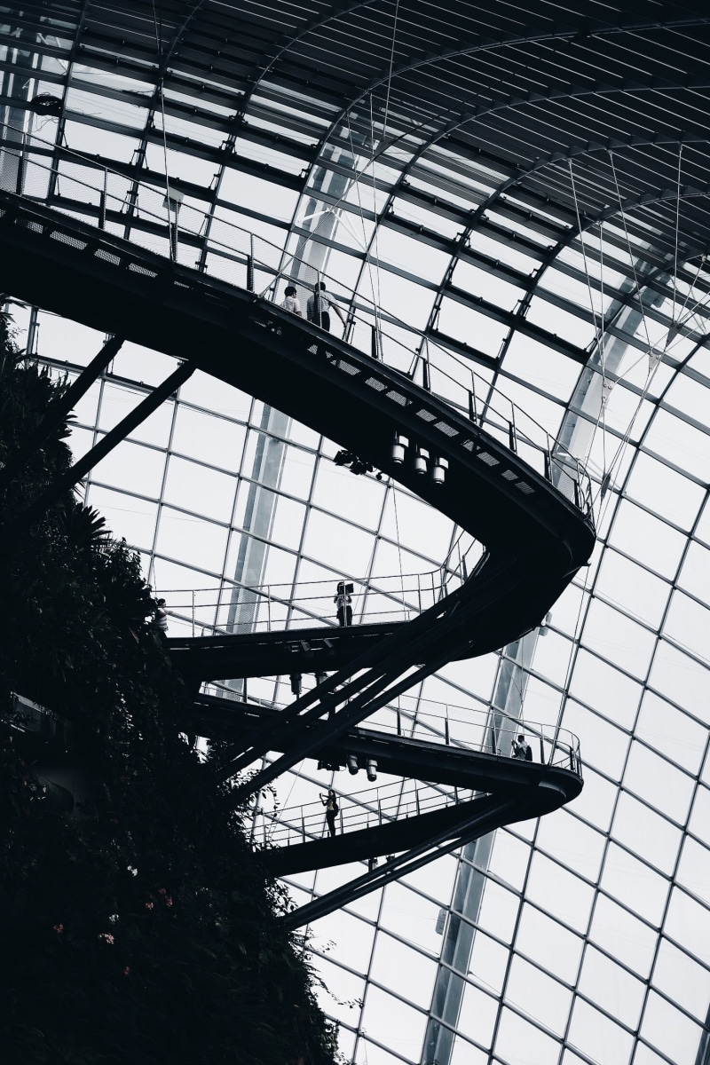 metal, day, ceiling, sunlight, modern, architecture, sky, travel destinations, no people, shape, building, transportation, pattern, silhouette, nature