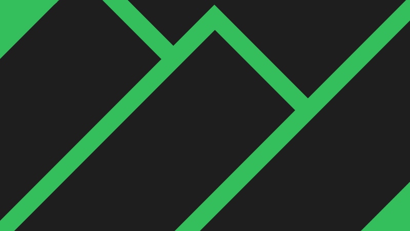 Line, figure, flat, Manjaro Linux, rectangles, black, minimalism, 4K, Manjaro, green
