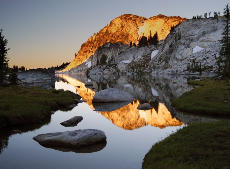 plant, tree, rock formation, idyllic, eroded, tranquility, lake, reflection, water, Mountain, 1080P, Earth, no people, solid, tranquil scene, gray, scenics - nature