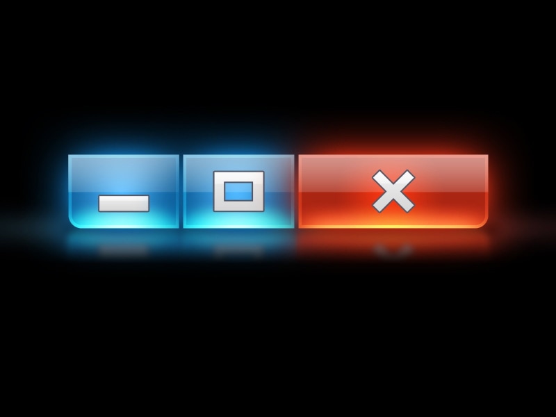 shape, arrow symbol, Windows Vista, computer icon, black background, no people, leaving, symbol, copy space, Microsoft Windows, blue, communication, glowing
