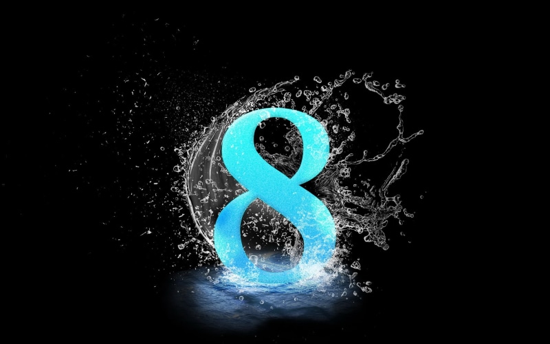 windows, Splashes, Windows8, blue, Water, 1080P, illustration