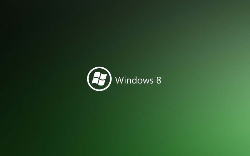 2K, sistem, green, logo, windows8