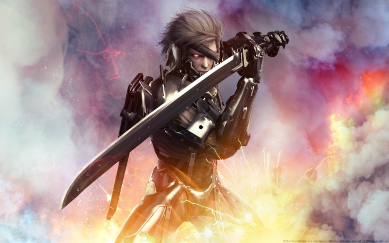 Rising, cybernetic ninja, Metal Gear, Revengeance, Jack the Ripper, male, Raiden, Katana, sword, 2K