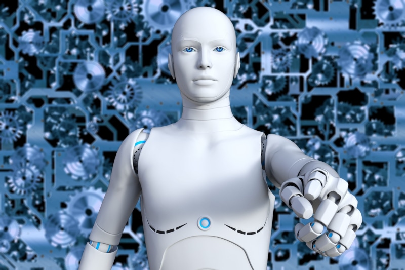 cyborg, shiny, illustration, consumerism, android, cybernetics, indoors, store, human representation, 2K, plastic, toy, single object, intelligence, silver colored