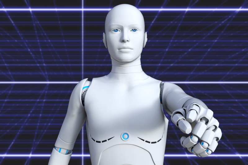 shiny, figure, male likeness, art and craft, silver colored, cyborg, human representation, pointing, technology, toy, 2K, shopping, retail display, representation
