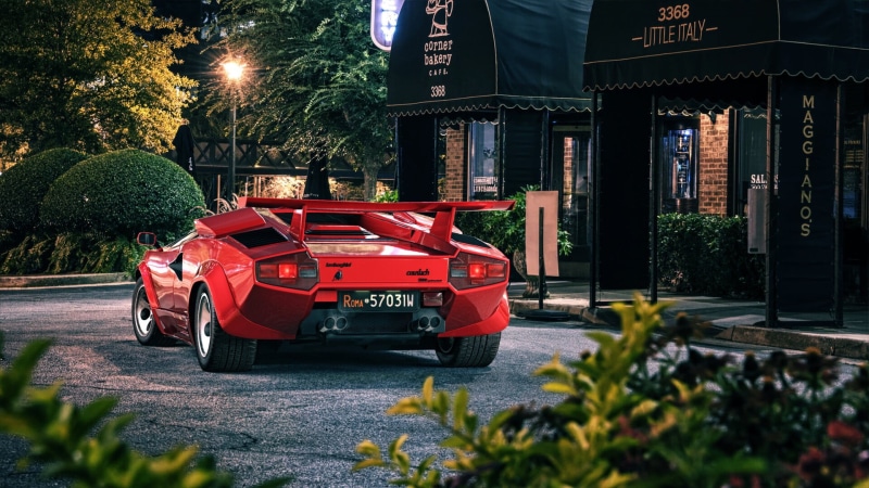 Countach, Transport and Vehicles, Retro, Lamborghini, Lamborghini Countach LP5000, Yuri Rodchenko, 1080P, Sportcar, Rendering, Supercar, Machine, Roma-57031W