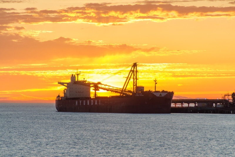 water, sky, ship, 720P, waterfront, landscape, no people, clouds, container, shipping, mode of transportation, container ship, freight transportation