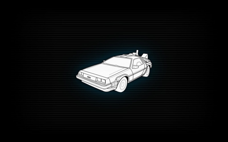720P, back, future, delorean, dmc 12