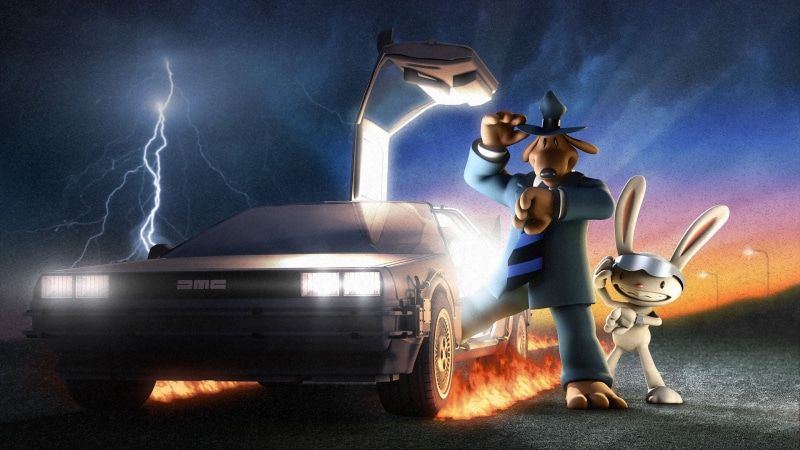 delorean, games, dmc 12, back, 1080P, max, future, video, sam