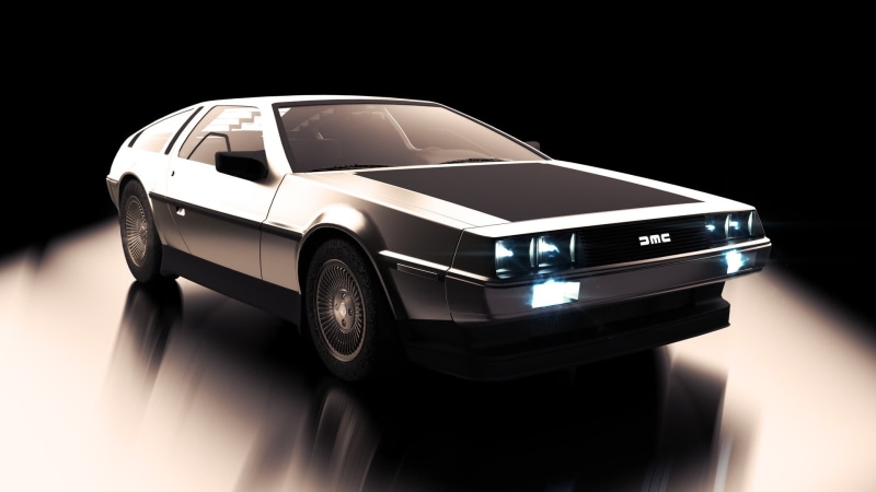 DeLorean, The front, Auto, Car, 1080P, Transport and Vehicles, Nicolas Fauvel, DMC-12, Rendering, by Nicolas Fauvel, Machine, Retro, DeLorean DMC-12