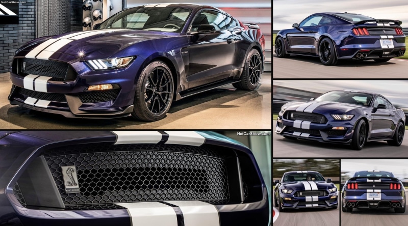 Ford-Mustang Shelby GT350, silver colored, parking lot, car, stationary, Ford Mustang Shelby GT350, land vehicle, outdoors, motor vehicle, transportation