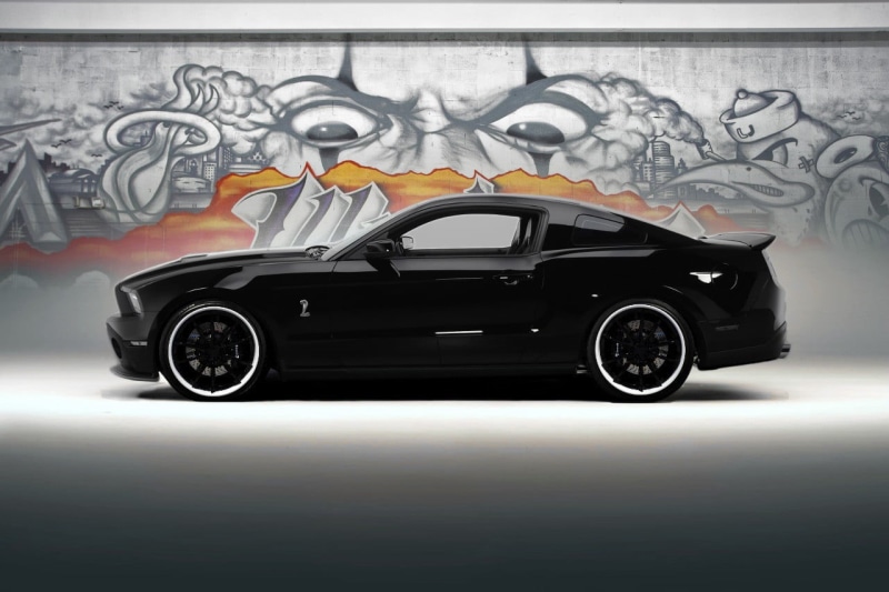 architecture, mode of transportation, 720P, flower, land vehicle, close-up, indoors, coupe, graffiti, Ford Mustang GT, motor vehicle, black color, luxury