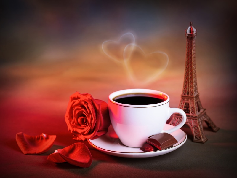 2K, Style, Cup, Hearts, Coffee, Love, Red, Warm, Rose