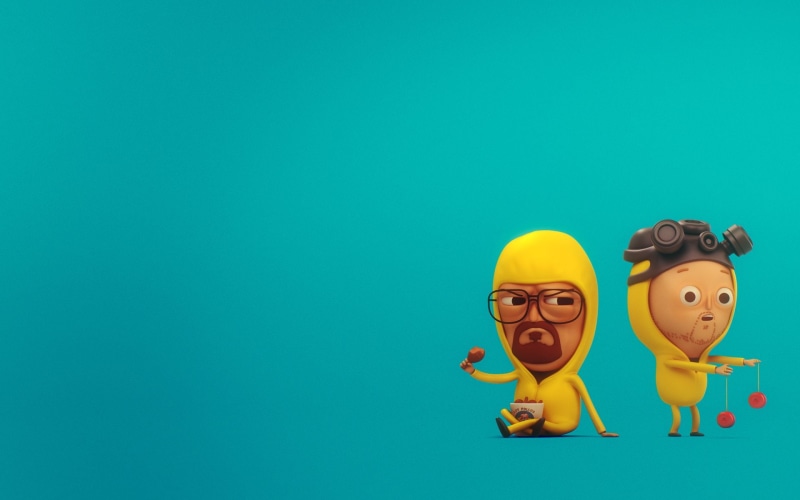 Humor, haired, brown, TV Show, 1080P, Walter White, illustration, man, Breaking Bad, Jesse Pinkman, Funny